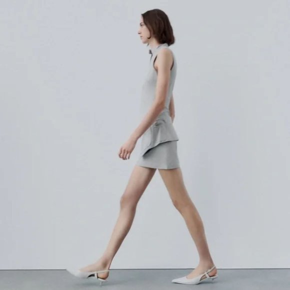 ZARA BELTED SHORT DRESS WITH POCKETS - Picture 10 of 10